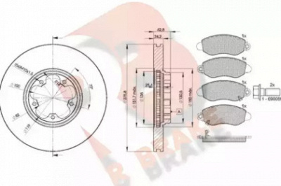 R BRAKE 3r13675612 -